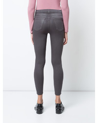 Темно-зеленые джинсы скинни от J Brand