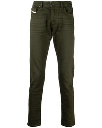 Мужские темно-зеленые джинсы от Diesel