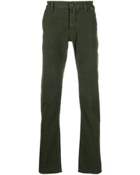 Мужские темно-зеленые джинсы от Jacob Cohen