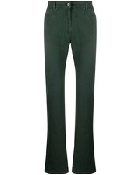 Мужские темно-зеленые джинсы от Maximilian Davis