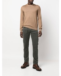 Мужские темно-зеленые джинсы от Incotex