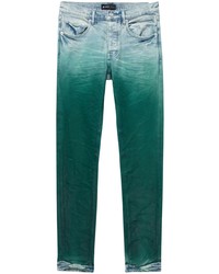 Мужские темно-зеленые джинсы от purple brand