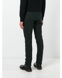 Мужские темно-зеленые джинсы от Taichi Murakami