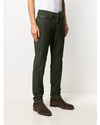 Мужские темно-зеленые джинсы от Z Zegna