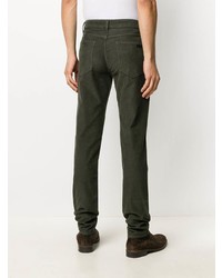 Мужские темно-зеленые джинсы от Z Zegna