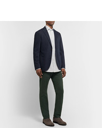 Мужские темно-зеленые джинсы от Incotex