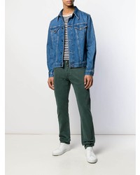 Мужские темно-зеленые джинсы от Jacob Cohen