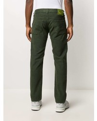 Мужские темно-зеленые джинсы от Jacob Cohen