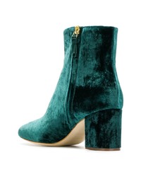 Темно-зеленые замшевые ботильоны от Twin-Set