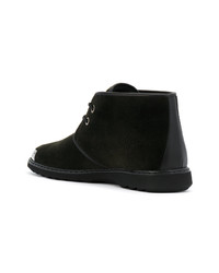 Темно-зеленые замшевые ботинки дезерты от Giuseppe Zanotti Design