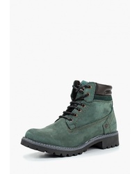 Женские темно-зеленые замшевые ботинки на шнуровке от Wrangler