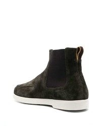 Мужские темно-зеленые замшевые ботинки челси от Moorer