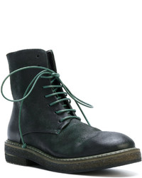 Женские темно-зеленые замшевые ботинки от Marsèll