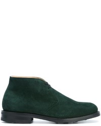 Мужские темно-зеленые замшевые ботинки от Church's