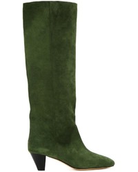 Женские темно-зеленые замшевые ботинки от Etoile Isabel Marant