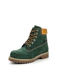 Женские темно-зеленые замшевые ботинки от Excavator