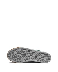 Мужские темно-зеленые замшевые высокие кеды от Nike