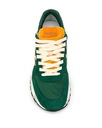 Мужские темно-зеленые замшевые кроссовки от Premiata