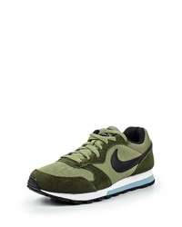 Мужские темно-зеленые замшевые кроссовки от Nike