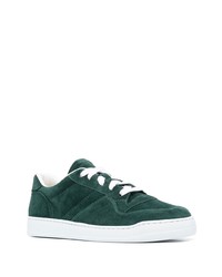 Мужские темно-зеленые замшевые низкие кеды от Doucal's