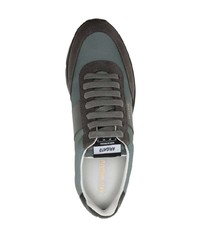 Мужские темно-зеленые замшевые низкие кеды от Axel Arigato