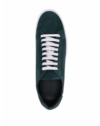 Мужские темно-зеленые замшевые низкие кеды от Scarosso