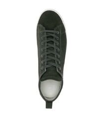 Мужские темно-зеленые замшевые низкие кеды от PS Paul Smith
