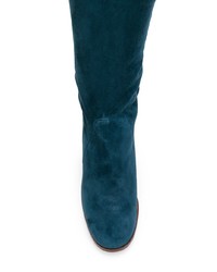 Темно-зеленые замшевые полусапоги от Stouls