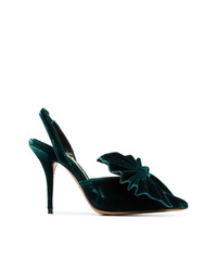 Темно-зеленые замшевые туфли от Alexandre Vauthier