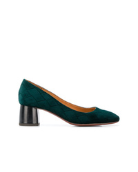 Темно-зеленые замшевые туфли от Chie Mihara