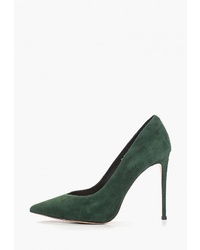 Темно-зеленые замшевые туфли от Elche