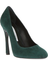 Темно-зеленые замшевые туфли от Gianmarco Lorenzi