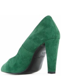 Темно-зеленые замшевые туфли от Robert Clergerie