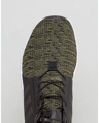 Мужские темно-зеленые кеды от adidas