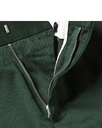 Мужские темно-зеленые классические брюки от Acne Studios