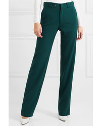 Женские темно-зеленые классические брюки от Vetements