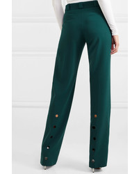 Женские темно-зеленые классические брюки от Vetements