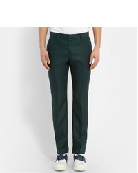 Мужские темно-зеленые классические брюки от Burberry