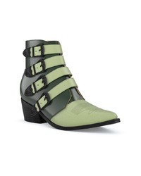 Темно-зеленые кожаные ботильоны от Toga Pulla
