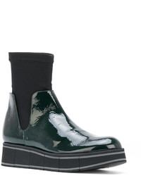 Темно-зеленые кожаные ботильоны от Paloma Barceló