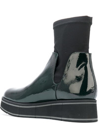 Темно-зеленые кожаные ботильоны от Paloma Barceló