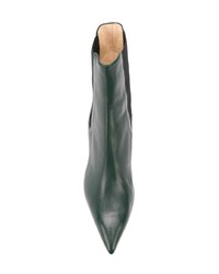 Темно-зеленые кожаные ботильоны от Fabio Rusconi