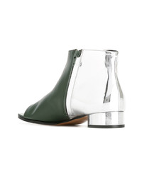 Темно-зеленые кожаные ботильоны от Maison Margiela