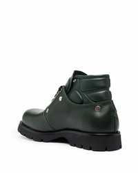 Темно-зеленые кожаные ботинки дезерты от Jil Sander