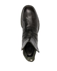 Мужские темно-зеленые кожаные ботинки челси от Officine Creative