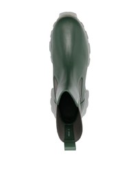 Мужские темно-зеленые кожаные ботинки челси от Rick Owens