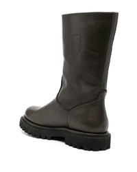 Мужские темно-зеленые кожаные ботинки челси от Officine Creative