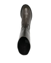 Мужские темно-зеленые кожаные ботинки челси от Officine Creative