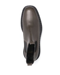 Мужские темно-зеленые кожаные ботинки челси от Officine Creative