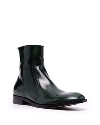 Мужские темно-зеленые кожаные ботинки челси от Maison Margiela
